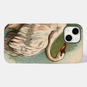 Vintage Swan Case-Mate iPhone Case (Achterkant (horizontaal))