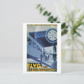 Vintage Swedish Airlines (ABA) Briefkaart (Staand voorkant)