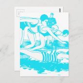 Vintage Swimwear Briefkaart (Voorkant / Achterkant)