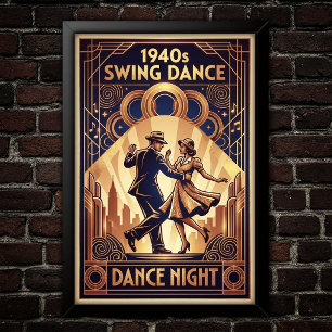 Vintage Swing Dance Poster