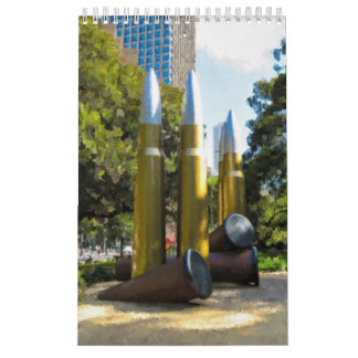 Vintage Sydney Hyde Park-herdenking Kalender