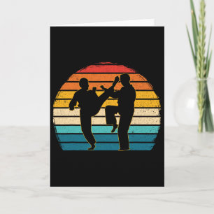 Vintage Taekwondo Koreaanse Vechtkunst Kickboksen  Kaart