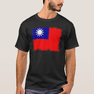 Vintage Taiwan Provincie van China Vlag Taiwanese  T-shirt