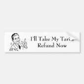 Vintage Tariff Refund Check Bumpersticker (Voorkant)