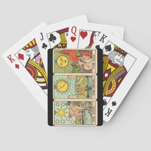 Vintage Tarot Trio Pokerkaarten (Achterkant)