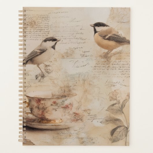 Vintage Tea Cup Planner (Voorkant)