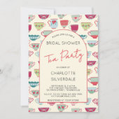 Vintage Tea Party Bridal Shower Invitation (Devant)