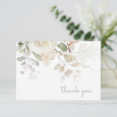 Vintage Teal Bedankkaart (Staand voorkant)