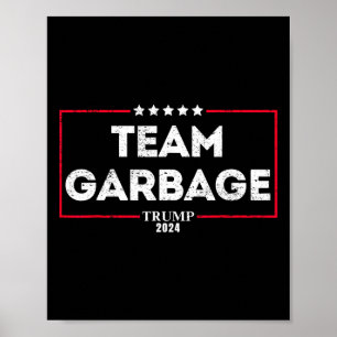 Vintage Team Garbyge Voor Trump 2025 Poster