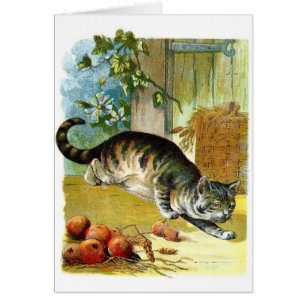 Vintage Tekening: De sluwe Kat
