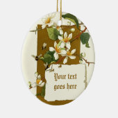 Vintage tekening van witte bloemen ornament (Rechts)