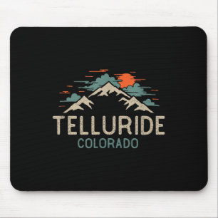 Vintage Telluride Colorado Retro Berg Muismat