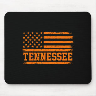 Vintage Tennessee vlag tn oranje staat trots manne Muismat