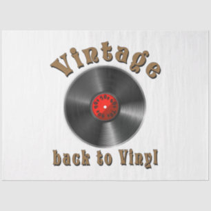 Vintage - Terug naar Vinyl is het record terug Tissuepapier