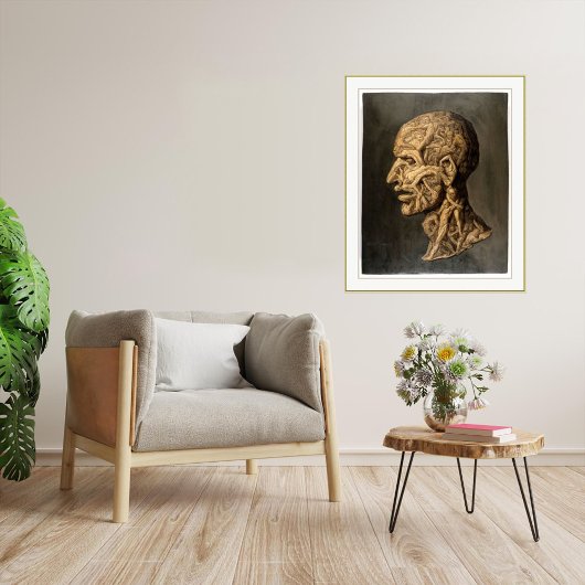 Vintage Testa Anatomica - Grande Impression