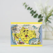 Vintage Texas Briefkaart (Staand voorkant)