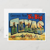 Vintage Texas Briefkaart (Voorkant / Achterkant)
