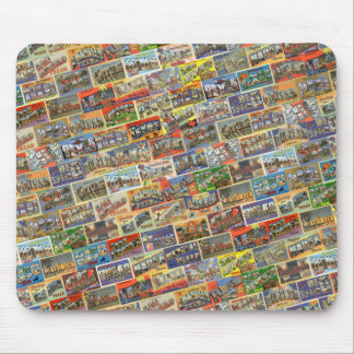 Vintage Texas Briefkaart Mousepad Muismat