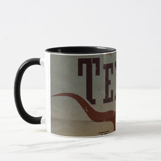 Vintage Texas Cowboy Mug (Gauche)