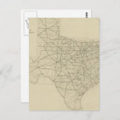 Vintage Texas Highway Map (1919) Briefkaart (Voorkant / Achterkant)