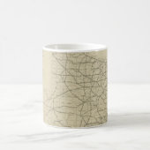 Vintage Texas Highway Map (1919) Koffiemok (Center)