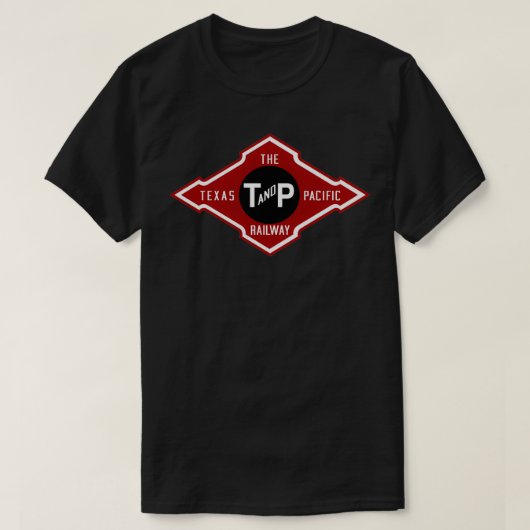 Vintage Texas Pacific Railway T-shirt (Design voorkant)