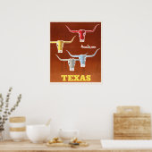 Vintage Texas Poster (Keuken)