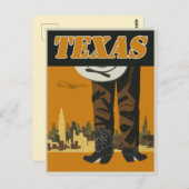 Vintage Texas Travel Briefkaart (Voorkant / Achterkant)