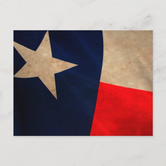 Vintage Texas Vlag Briefkaart (Voorkant)
