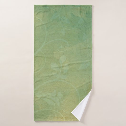 Vintage texture verte (Serviette de bain)