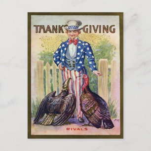 Vintage Thanksgiving Briefkaart