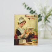 Vintage Thanksgiving Briefkaart (Staand voorkant)