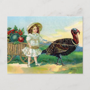 Vintage Thanksgiving Briefkaart