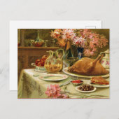 Vintage Thanksgiving Briefkaart (Voorkant / Achterkant)