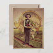 Vintage Thanksgiving Briefkaart (Voorkant / Achterkant)