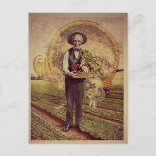 Vintage Thanksgiving Briefkaart