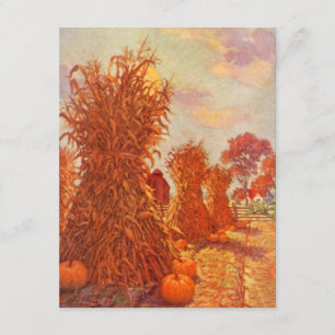 Vintage Thanksgiving Fall Corn INVITATIONS