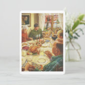 Vintage Thanksgiving feestdag Kaart (Staand voorkant)