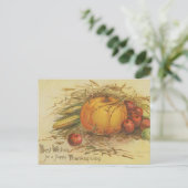 Vintage Thanksgiving — oogstproducten Briefkaart (Staand voorkant)