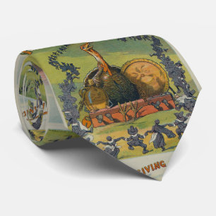 Vintage Thanksgiving Turkije en de Viering van het Stropdas