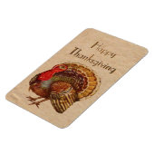 Vintage Thanksgiving Turquie Premium Flexi Magnet (Côté Gauche)