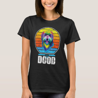 Vintage The Dood Goldendoodle Hond Kleurrijke Dood T-shirt