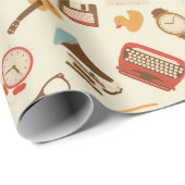 Vintage Themed Cadeaupapier (Rol Hoek)