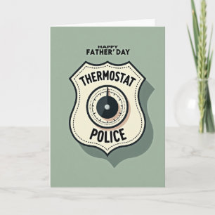 Vintage Thermostaat Politie Vader Kaart