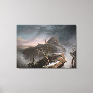 Vintage Thomas Cole A Snow Squall Canvas Afdruk