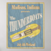 Vintage Thunderboot Regatta Poster (Voorkant)