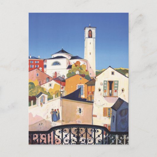 Vintage Ticino Tessin Canton Zwitserland Briefkaart (Voorkant)