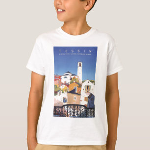 Vintage Ticino Tessin Canton Zwitserland T-shirt