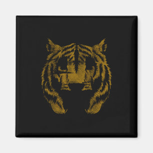 Vintage Tiger Face Tiger Head Wild Cat Lover Gift Magneet