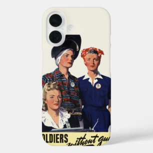 Vintage-tijdperk Tweede Wereldoorlog-soldaten zond iPhone 16 Hoesje